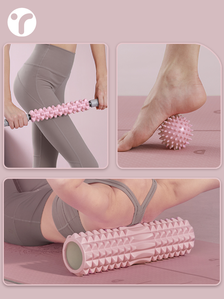Yoga Fitness Stretching - Massageroller van stevig schuim voor spierontspanning,