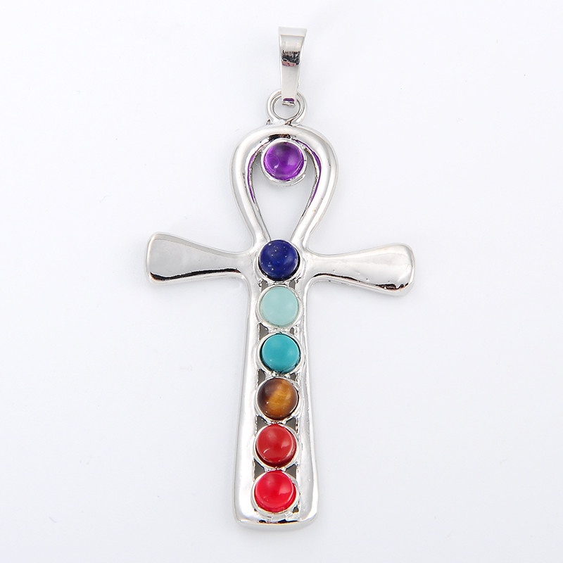 Yoga Health & Fitness Centre - 7 Chakra Stone Ketting Hanger Yoga