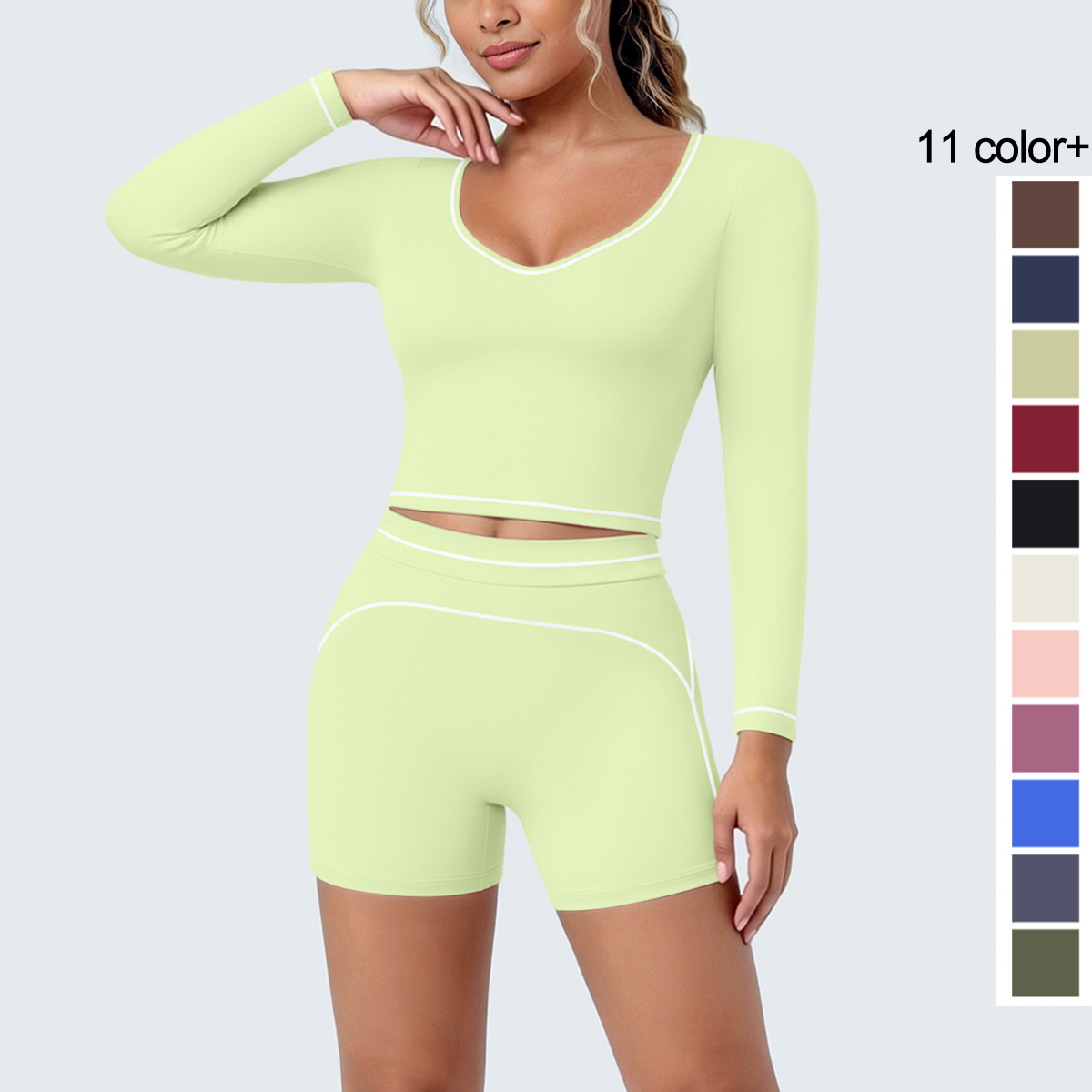 Yoga Và Fitness - 2-delige yogaset, sportkleding voor buiten, lange