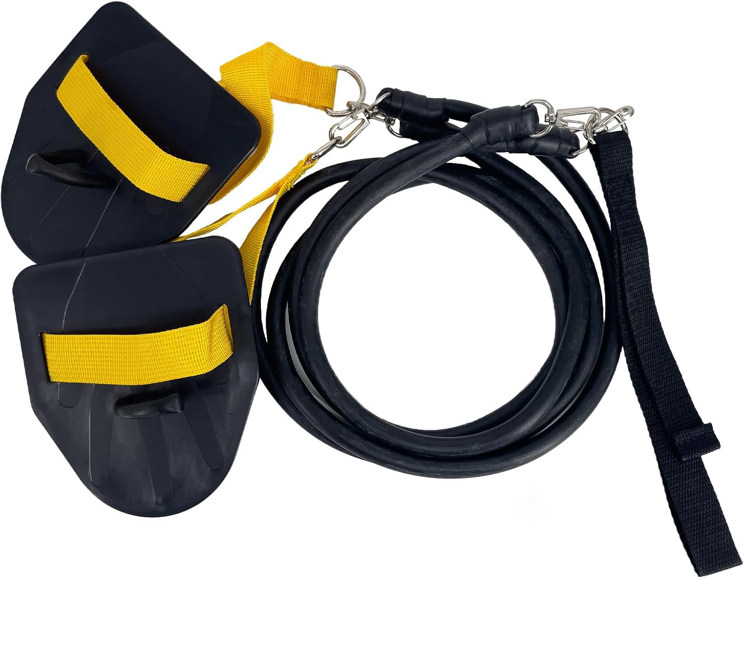 Suspension Trainer Trx - Zwemweerstandsbandset met handpeddels Handvatten Oefening Trainingsbanden