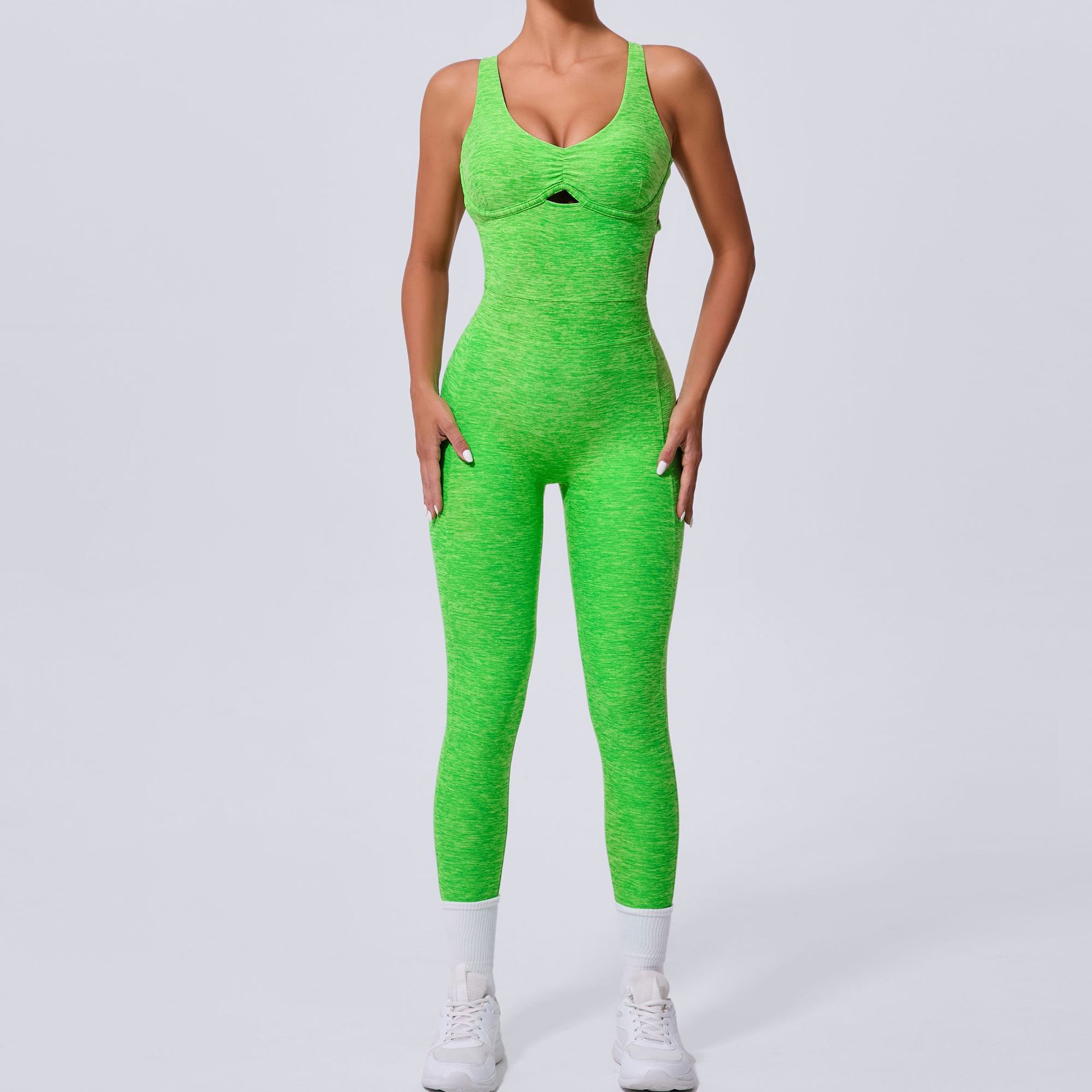 Yoga Fitness Jumpsuit - Vrouwen Nieuwe Kruis Verstelbare Bandjes Dans