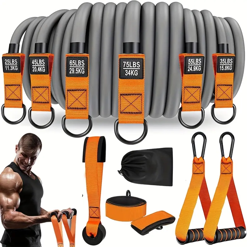 Suspension Trainer Trx - Weerstandsband met handvat: Gebruikt voor spiertraining,