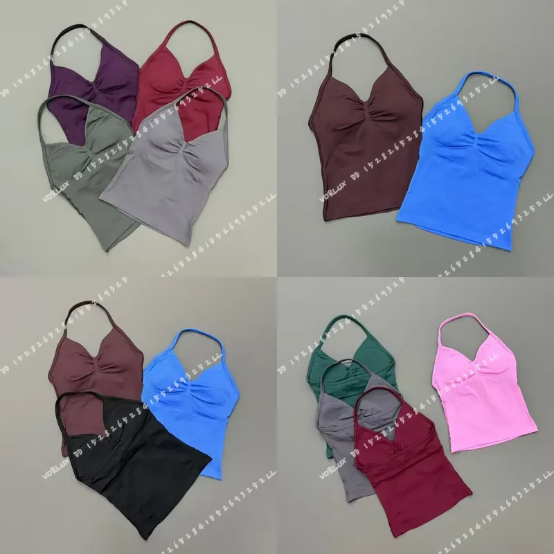 Yoga Và Fitness - Dames Gym Workout Tanktop Halternek Met