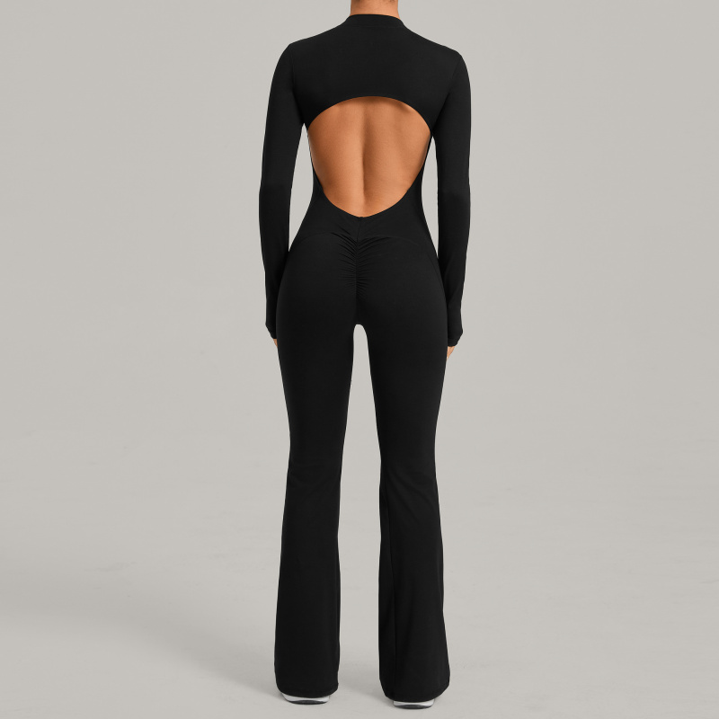 Lange mouwen jumpsuit met opst - Yoga Fitness Jumpsuit recensie en prijs