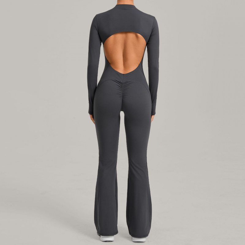Lange mouwen jumpsuit met opst - Yoga Fitness Jumpsuit recensie en prijs