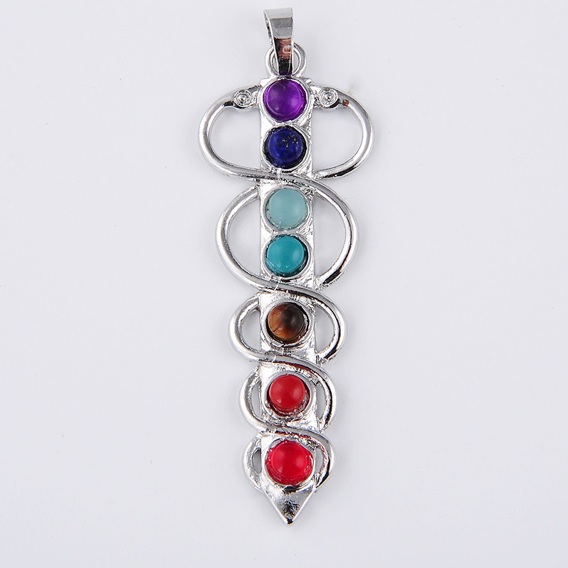 7 Chakra Stone Ketting Hanger  - Yoga Health & Fitness Centre recensie en prijs