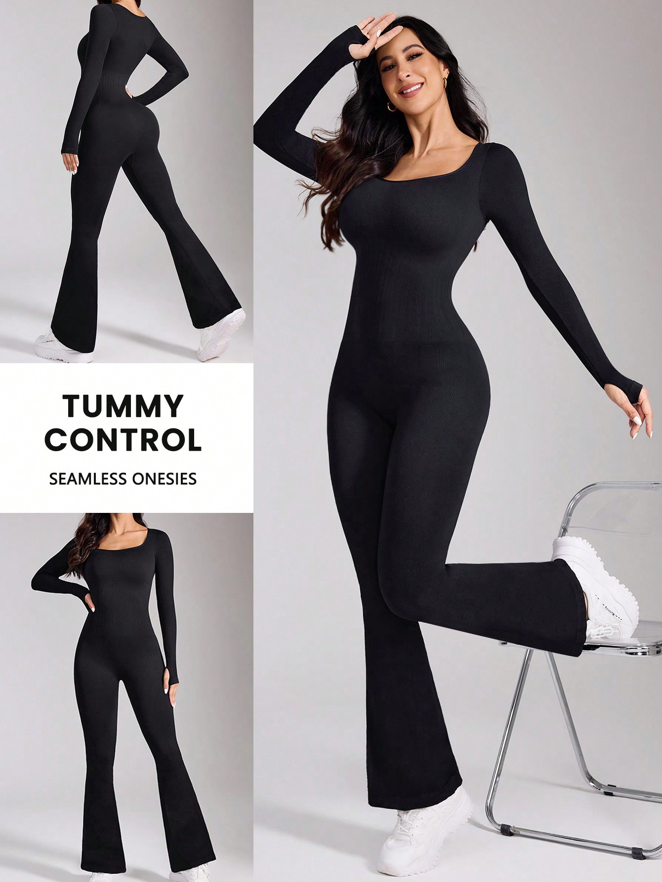 Casual uitlopende broek voor d - Yoga Fitness Jumpsuit recensie en prijs