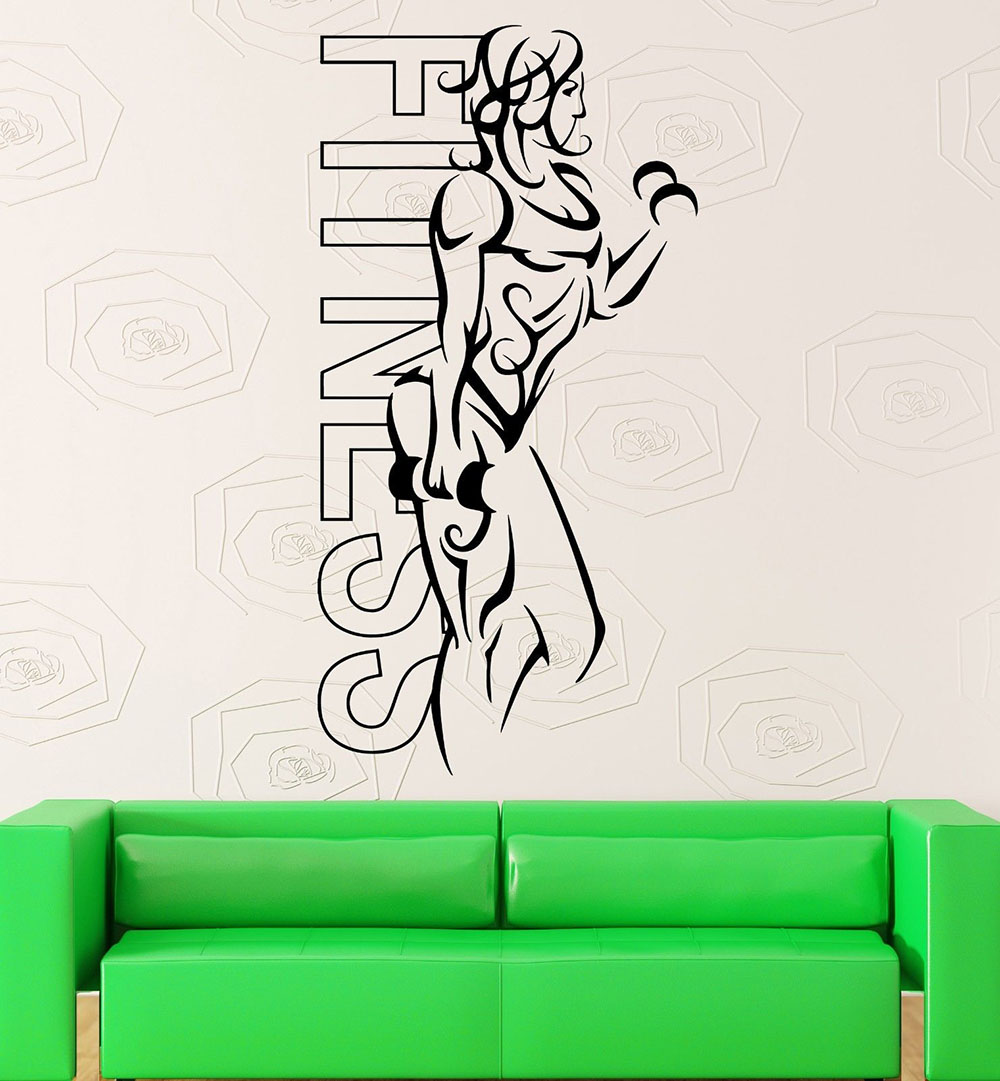 Muurstickers Vinyl Fitness Mei - Yoga Health & Fitness Centre recensie en prijs