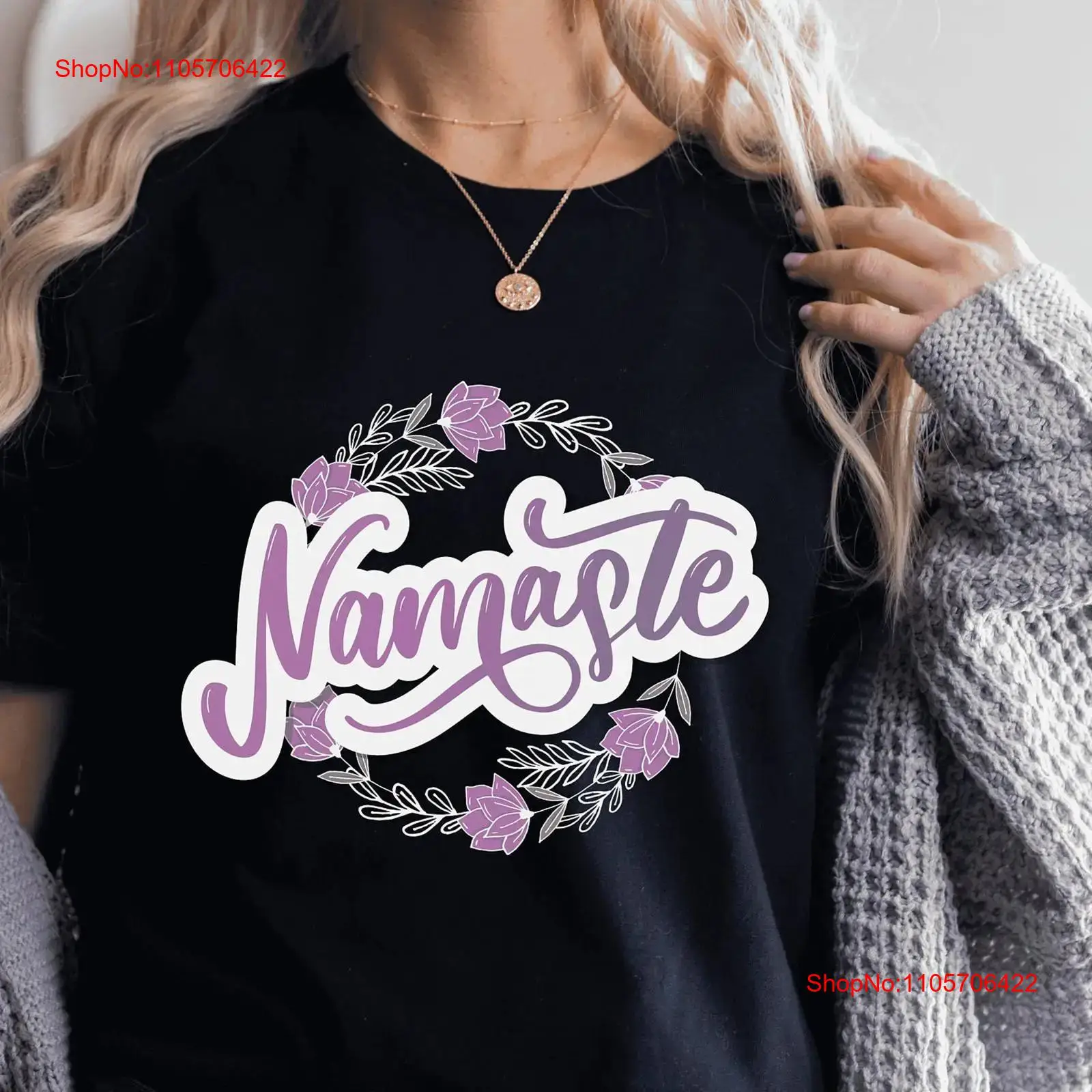 Namaste Paars T-shirt Yoga Ler - Yoga Fitness Teacher recensie en prijs