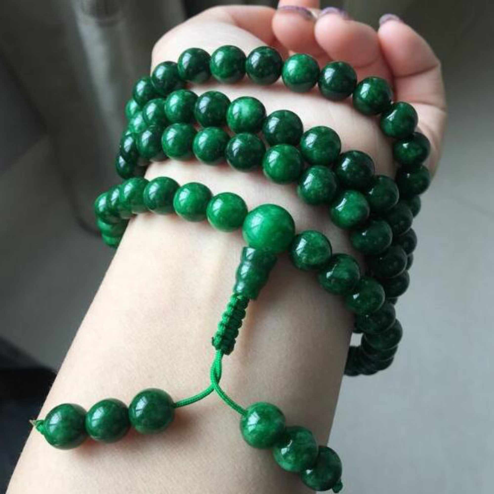6Mm 108 Natuurlijke Groene Jad - Yoga Health & Fitness Centre recensie en prijs