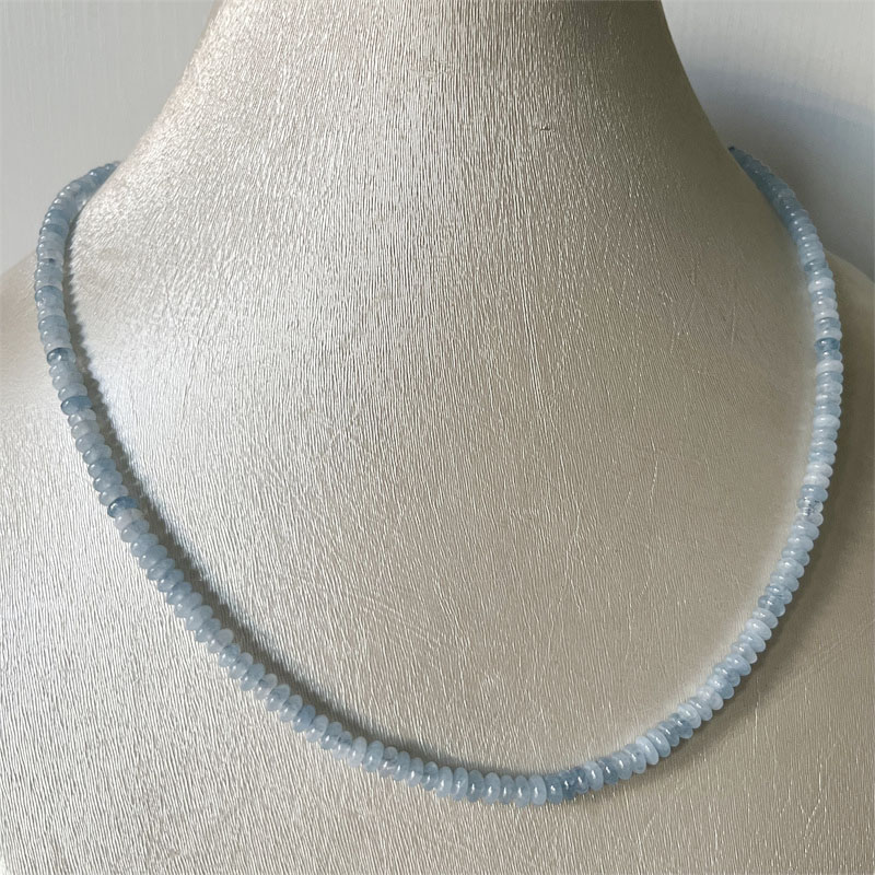2*4Mm Aquamrine Ketting Natuur - Yoga Health & Fitness Centre recensie en prijs