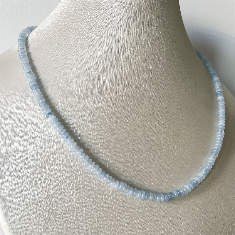 2*4Mm Aquamrine Ketting Natuur - Yoga Health & Fitness Centre recensie en prijs