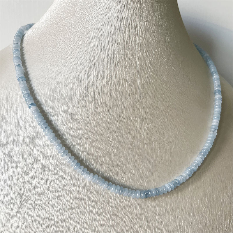 2*4Mm Aquamrine Ketting Natuur - Yoga Health & Fitness Centre recensie en prijs