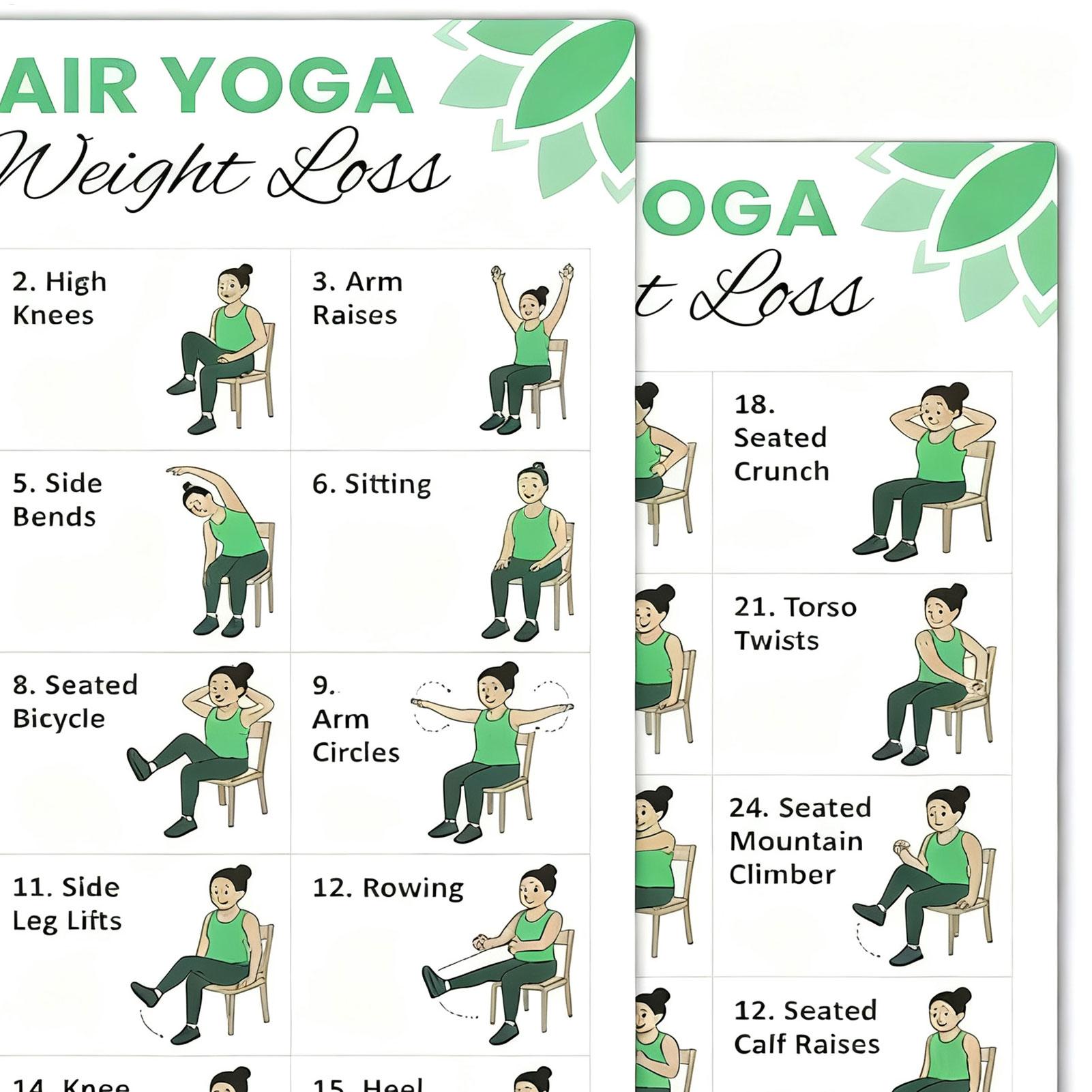 2 stuks yogaposter, thuisoefen - Yoga Health & Fitness Centre recensie en prijs