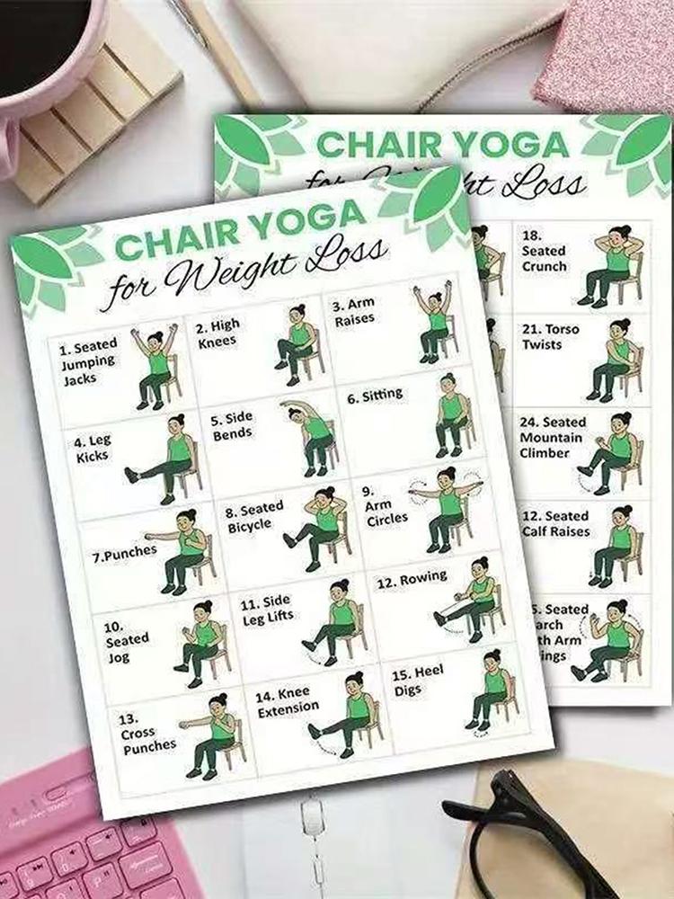 2 stuks yogaposter, thuisoefen - Yoga Health & Fitness Centre recensie en prijs