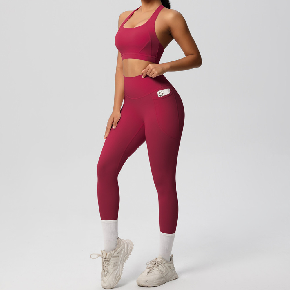 Sportbeha met schouderbandjes, - Yoga Fitness Stretching recensie en prijs